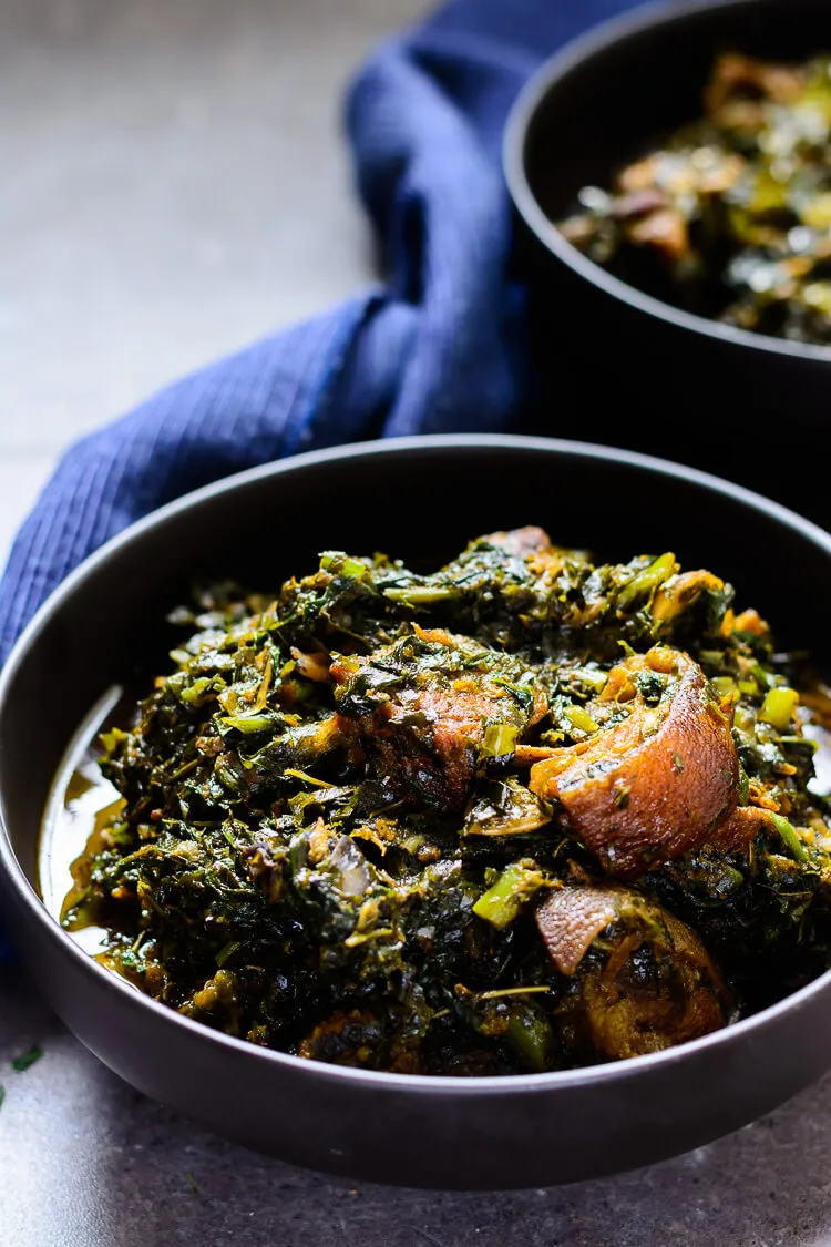 Afang Soup: A Green, Leafy Nigerian Vegetable Soup